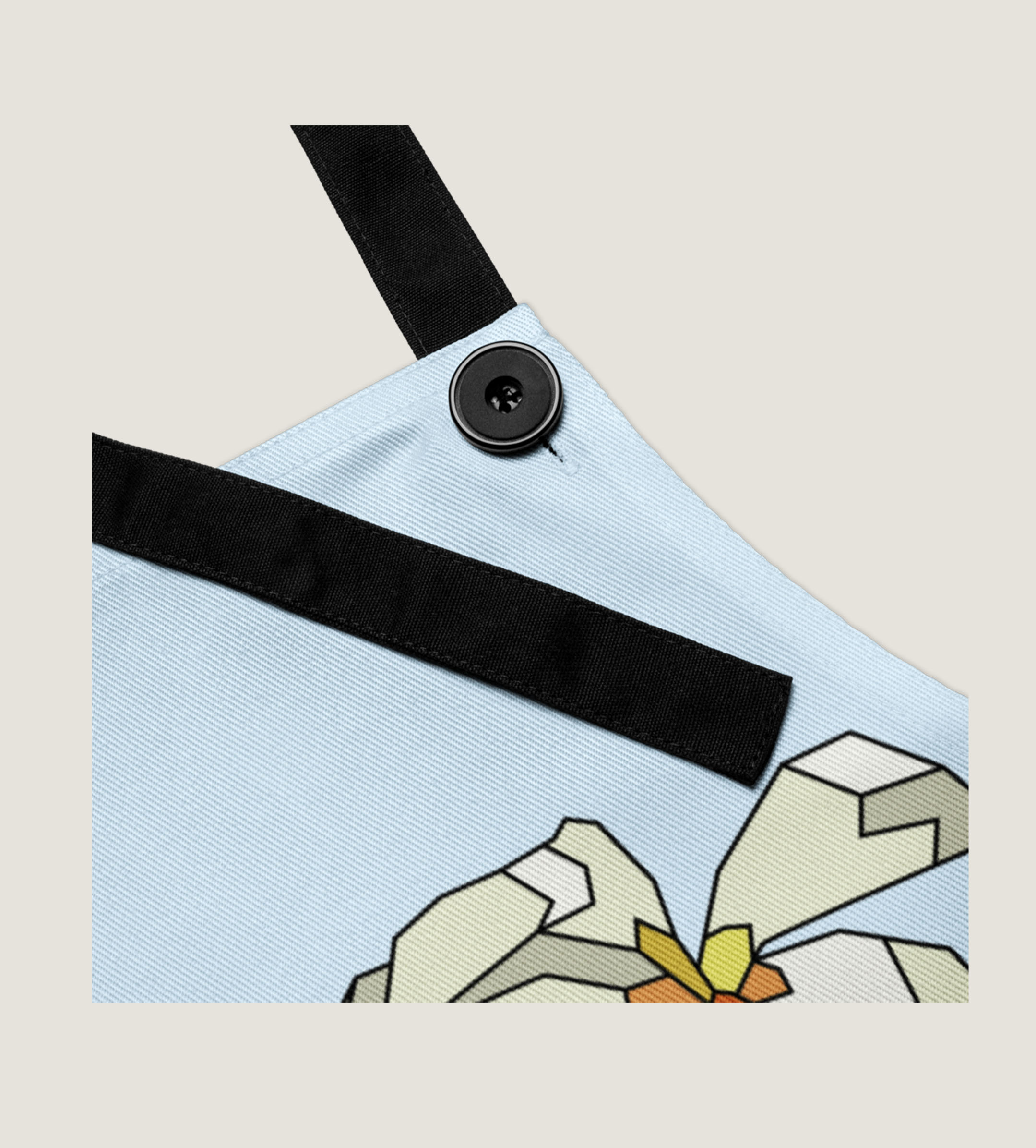 Plumeria  Apron blue