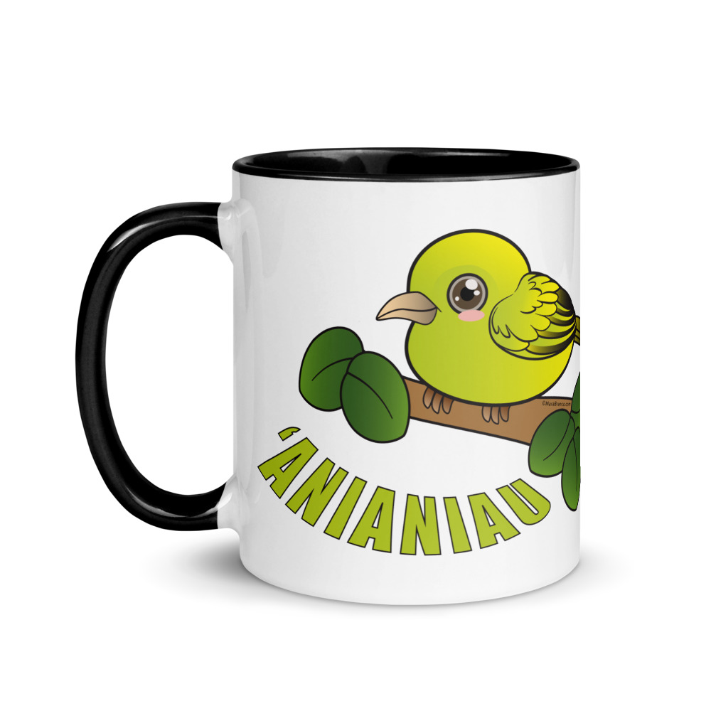 'Anianiau Bird Mug with Color Inside