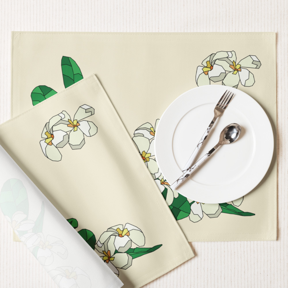 Plumeria Placemat Set
