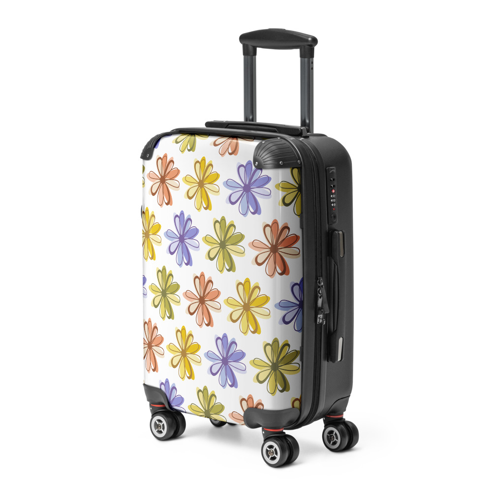 Colorful Floral Hard Shell Suitcase