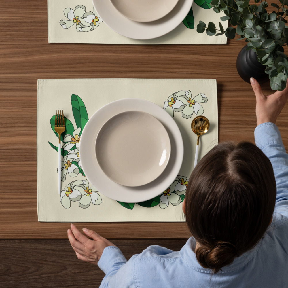 Plumeria Placemat Set