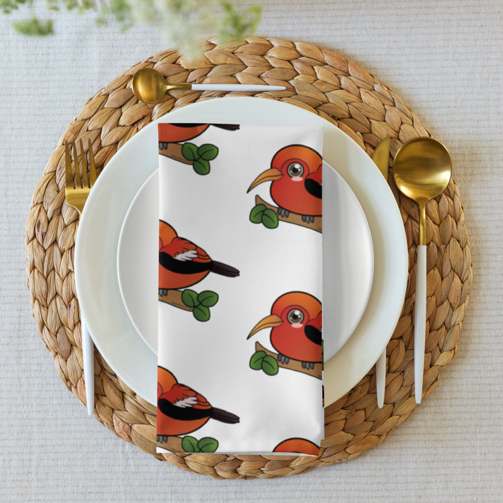 Hawaii Endemic Forest Birds Napkin  Set