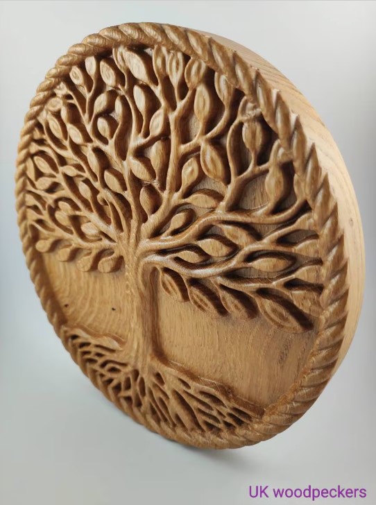 Handcrafted Wooden Tree Plaque