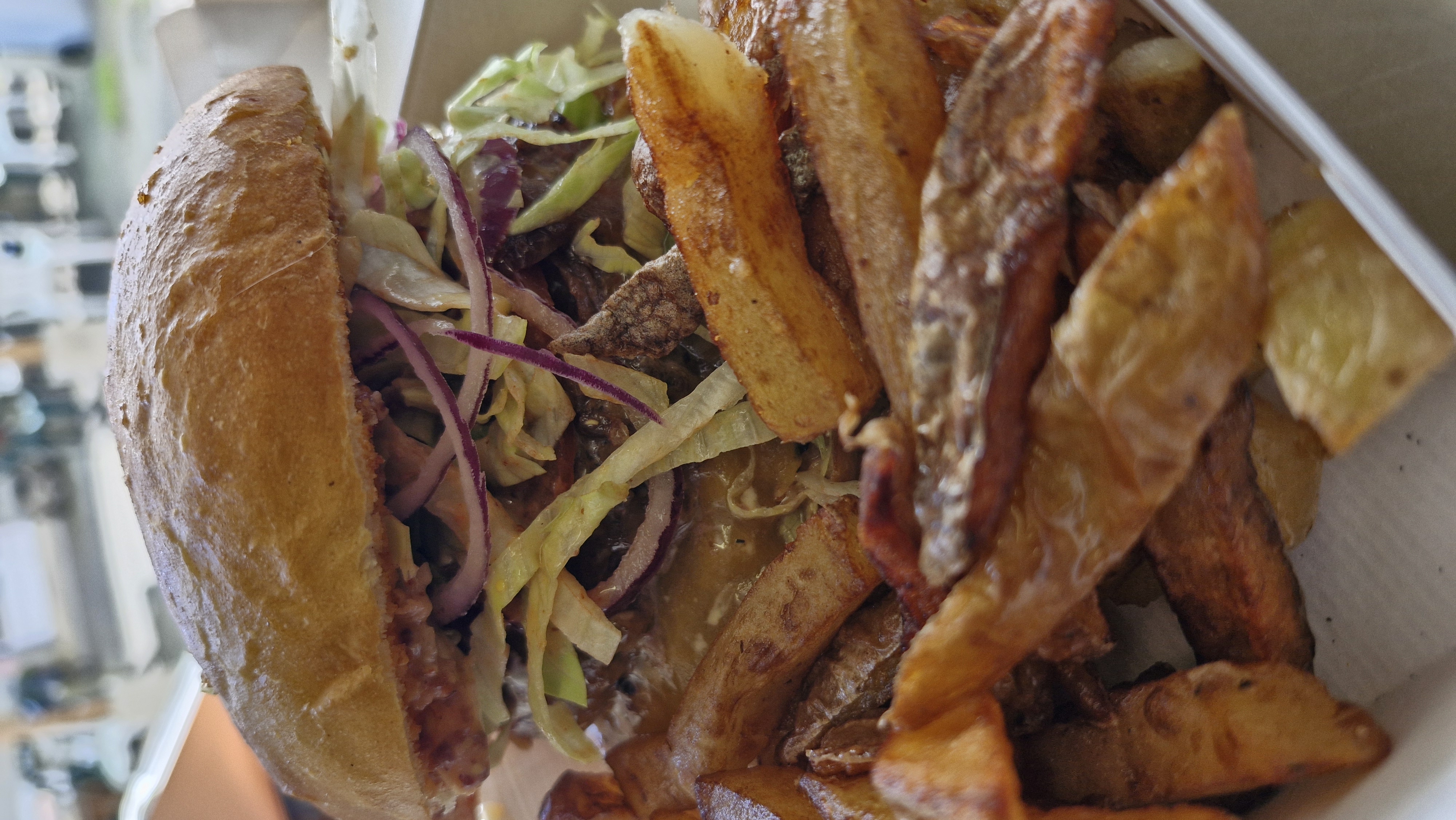 Burger "le roi lion GLC" frites