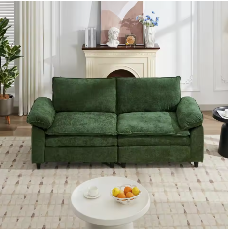 Green Velvet Sofa