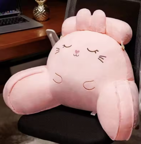 Cute Plush Bunny Chair Cushion