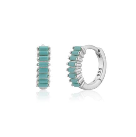 Turquoise Hoop Earrings