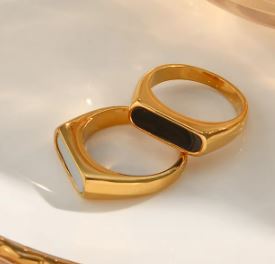 Gold Plated Signet Rings