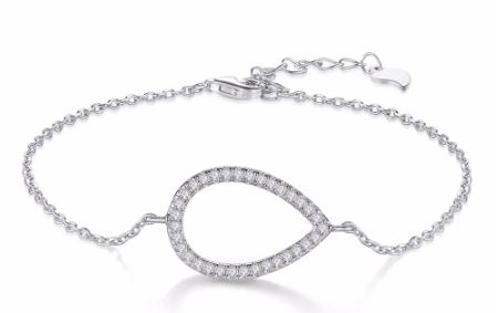 Silver Teardrop Bracelet