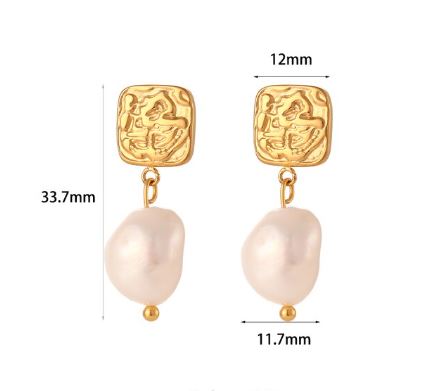Elegant Pearl Drop Earrings