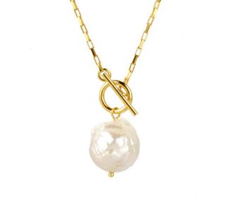 Gold and Pearl Necklace
