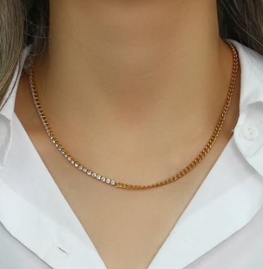 Elegant Two-Tone Necklace