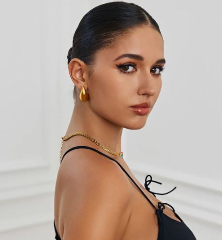 Gold Teardrop Earrings