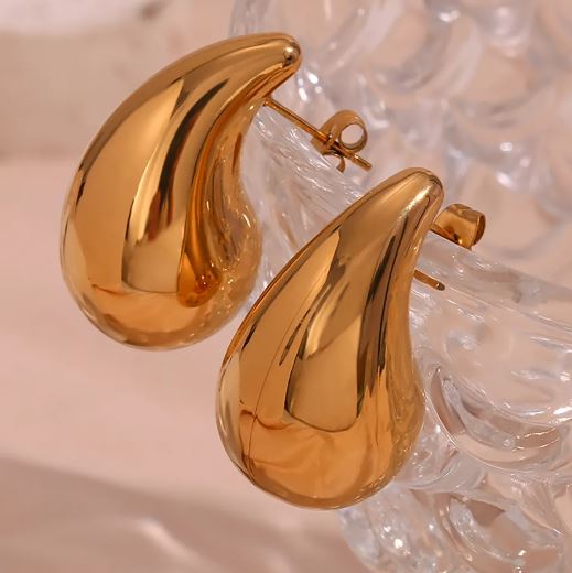 Gold Teardrop Earrings