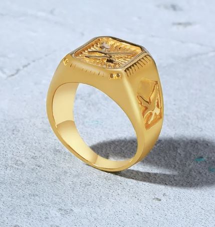 Gold Eagle Ring