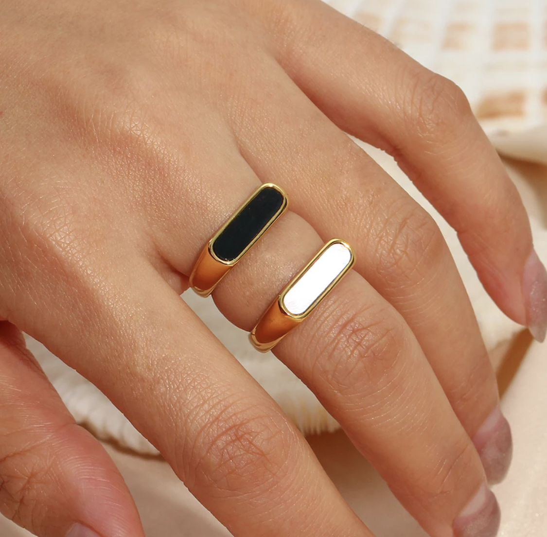 Gold Plated Signet Rings