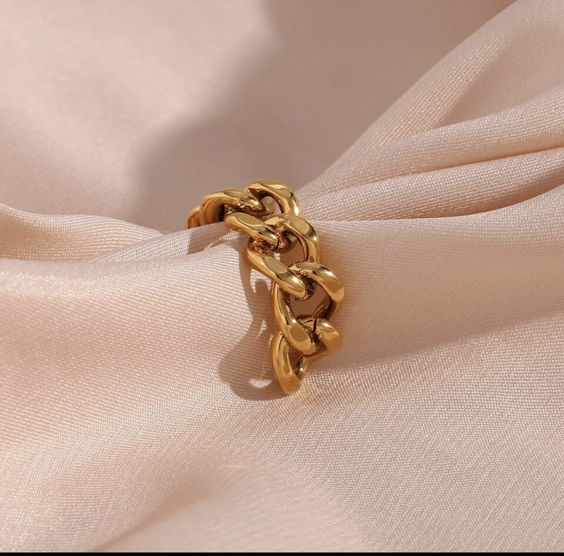 Gold Chain Ring