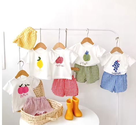 Children's Fruit-Themed Clothing Set