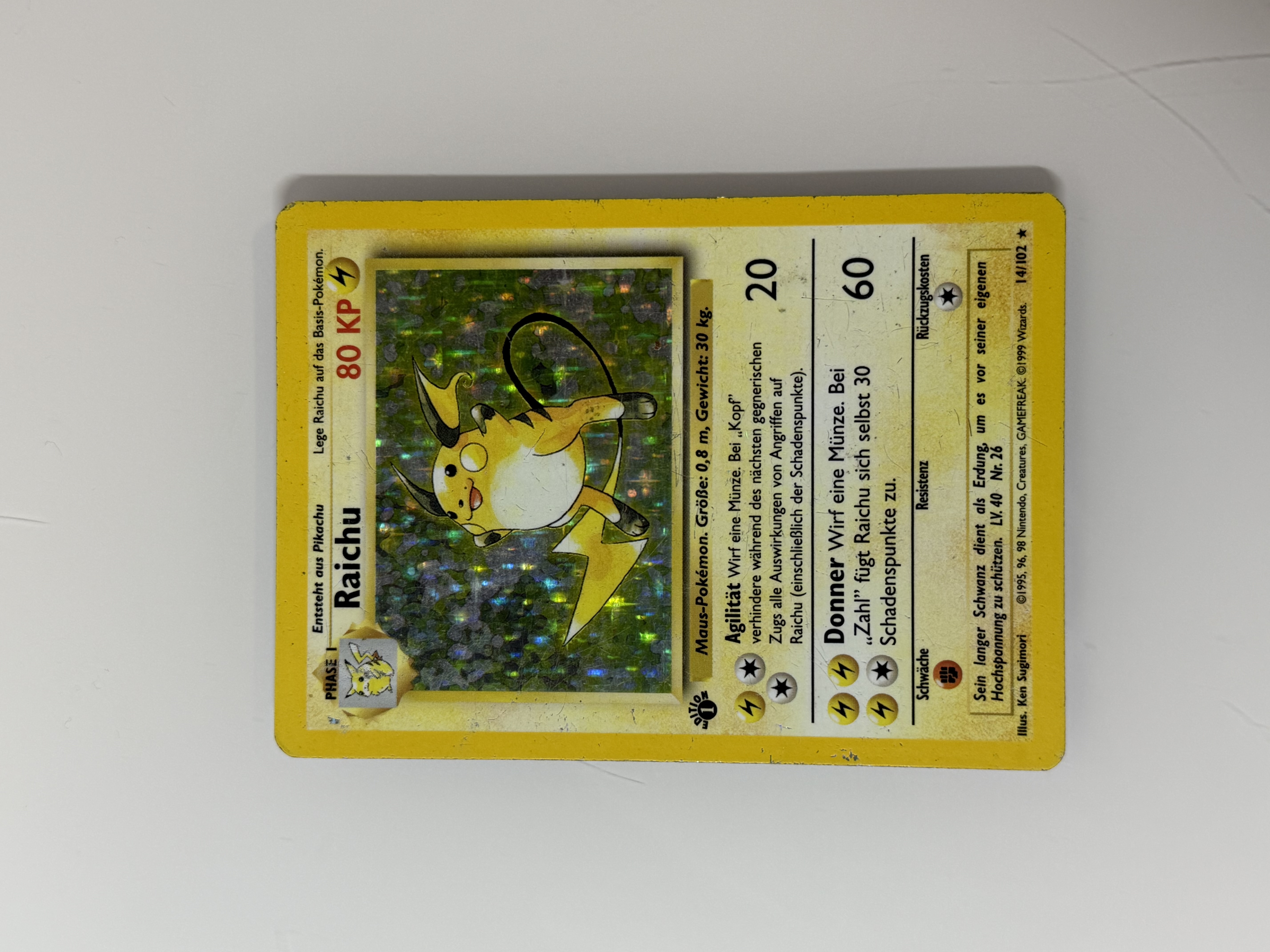Raichu 1st edition 14/102