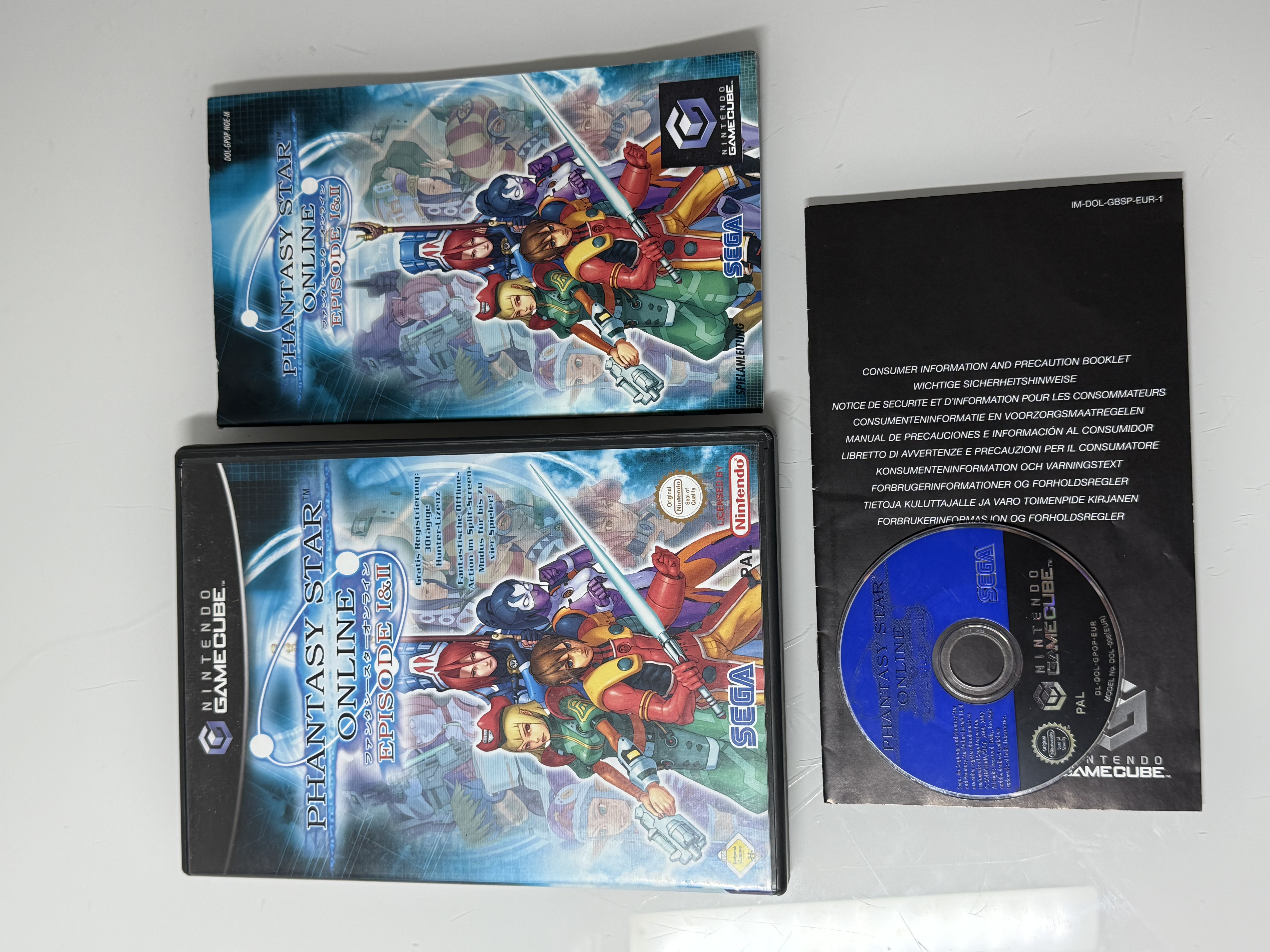 Nintendo Gamecube Spiel Phantasy Star Online Episode 1 & 2
