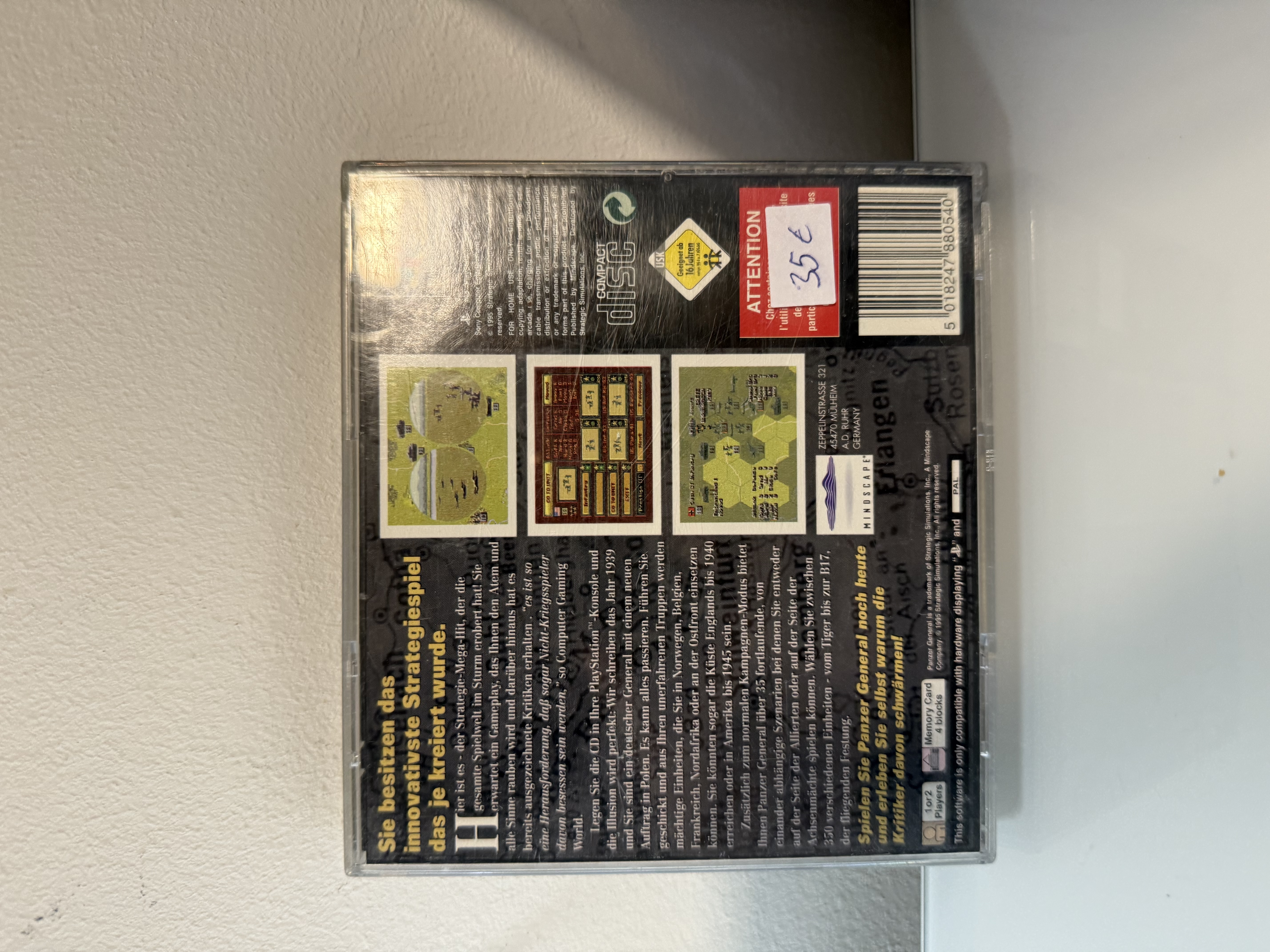 Panzer General (Sony PlayStation 1/2) PS1 Spiel in OVP