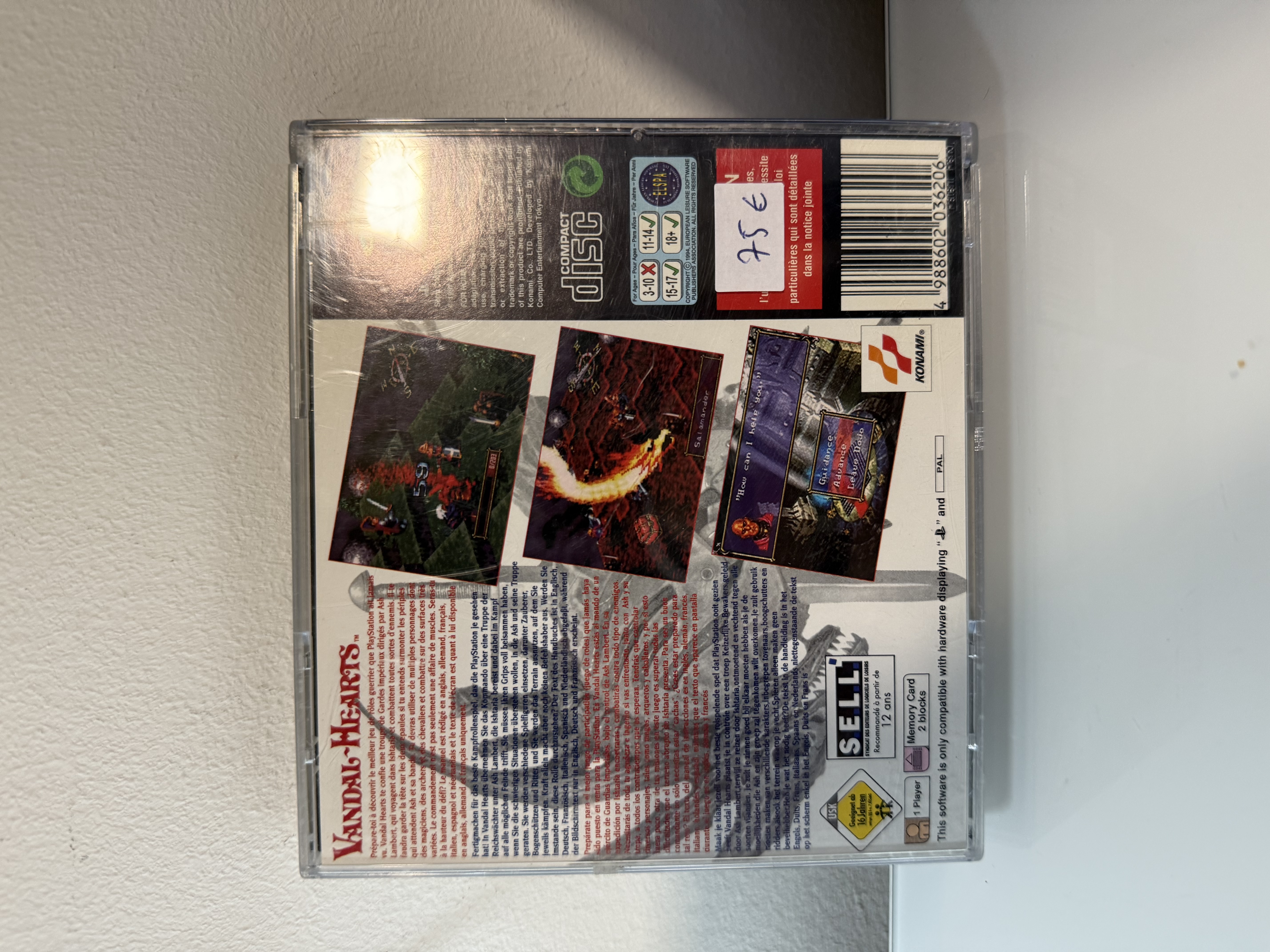 Vandal Hearts (PS1, Playstation 1) - CD sehr gut ✅