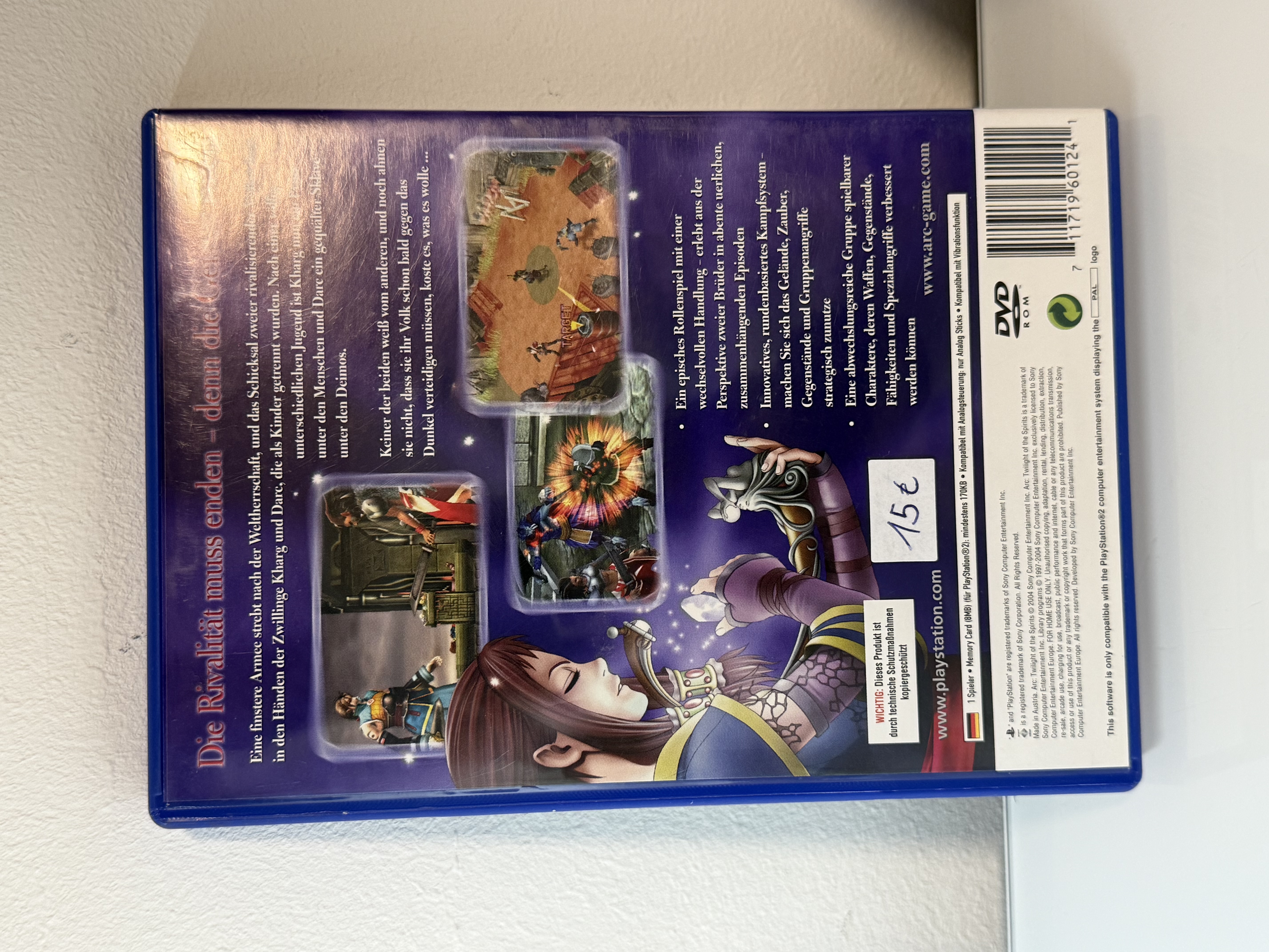 Sony PlayStation 2"ARC the Lad Twilight of the Spirits" PAL PS2