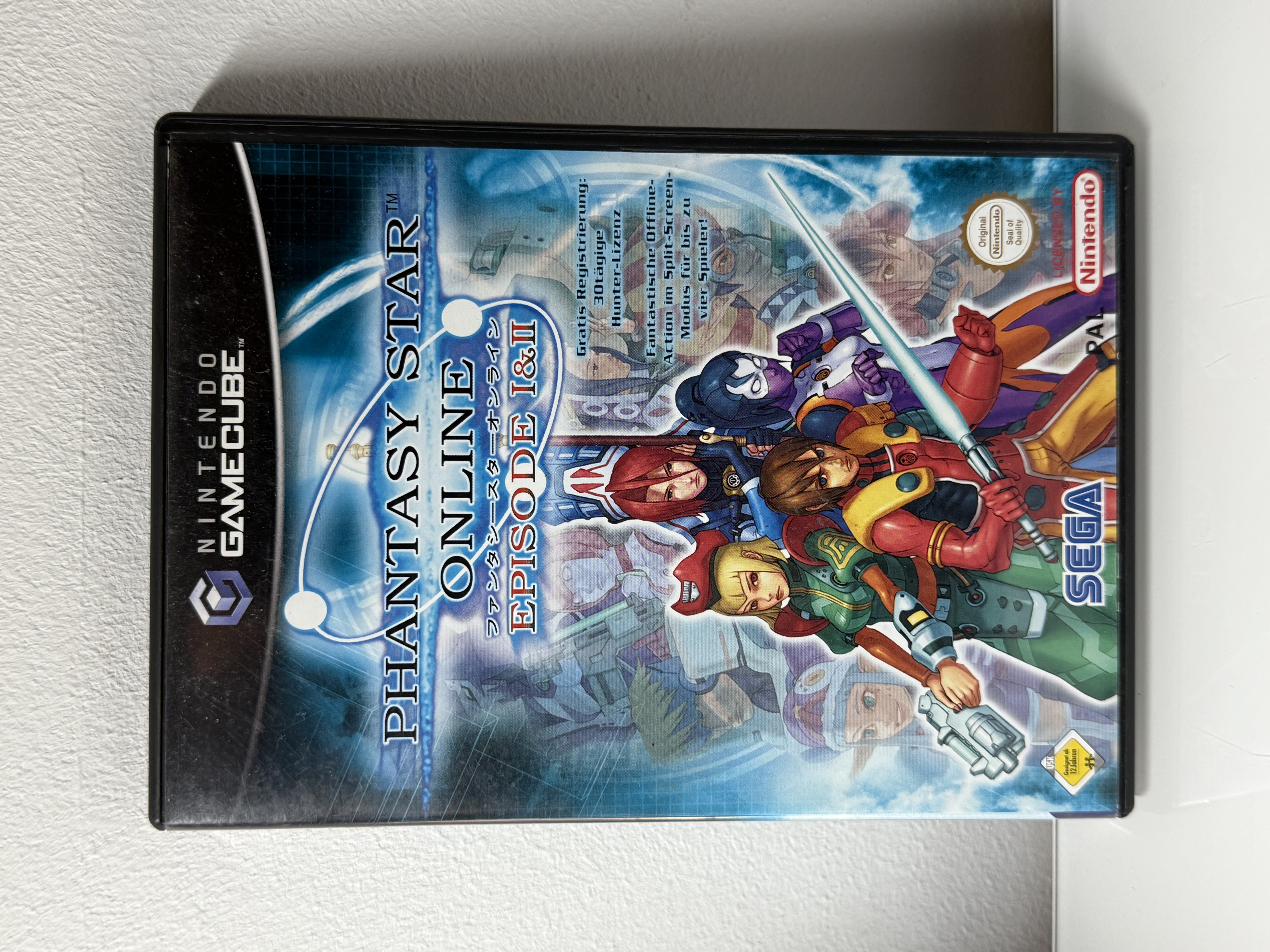 Nintendo Gamecube Spiel Phantasy Star Online Episode 1 & 2