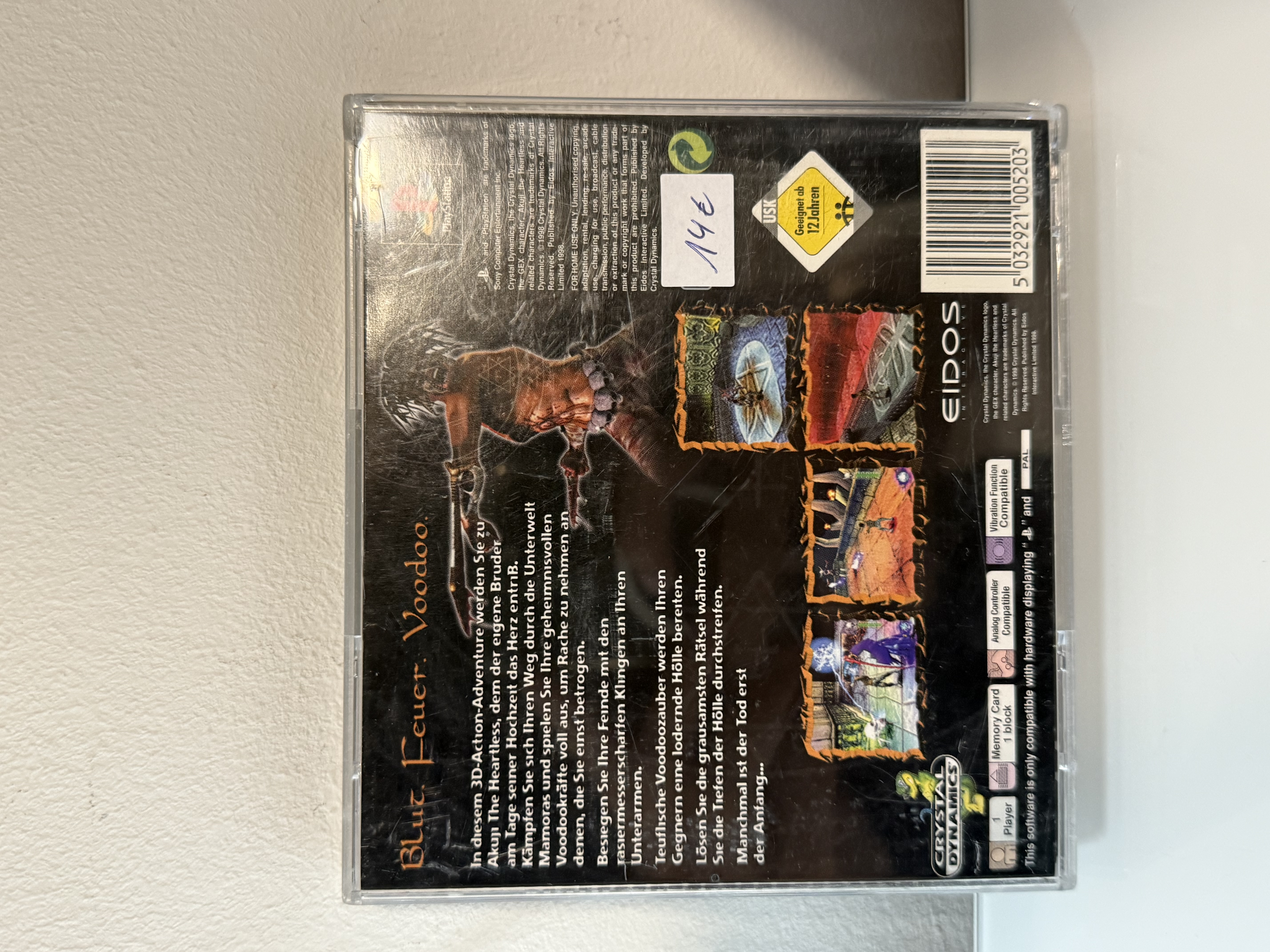 Akuji The Heartless - Playstation 1 PS1 - Aus Meiner Sammlung - Sehr Gut