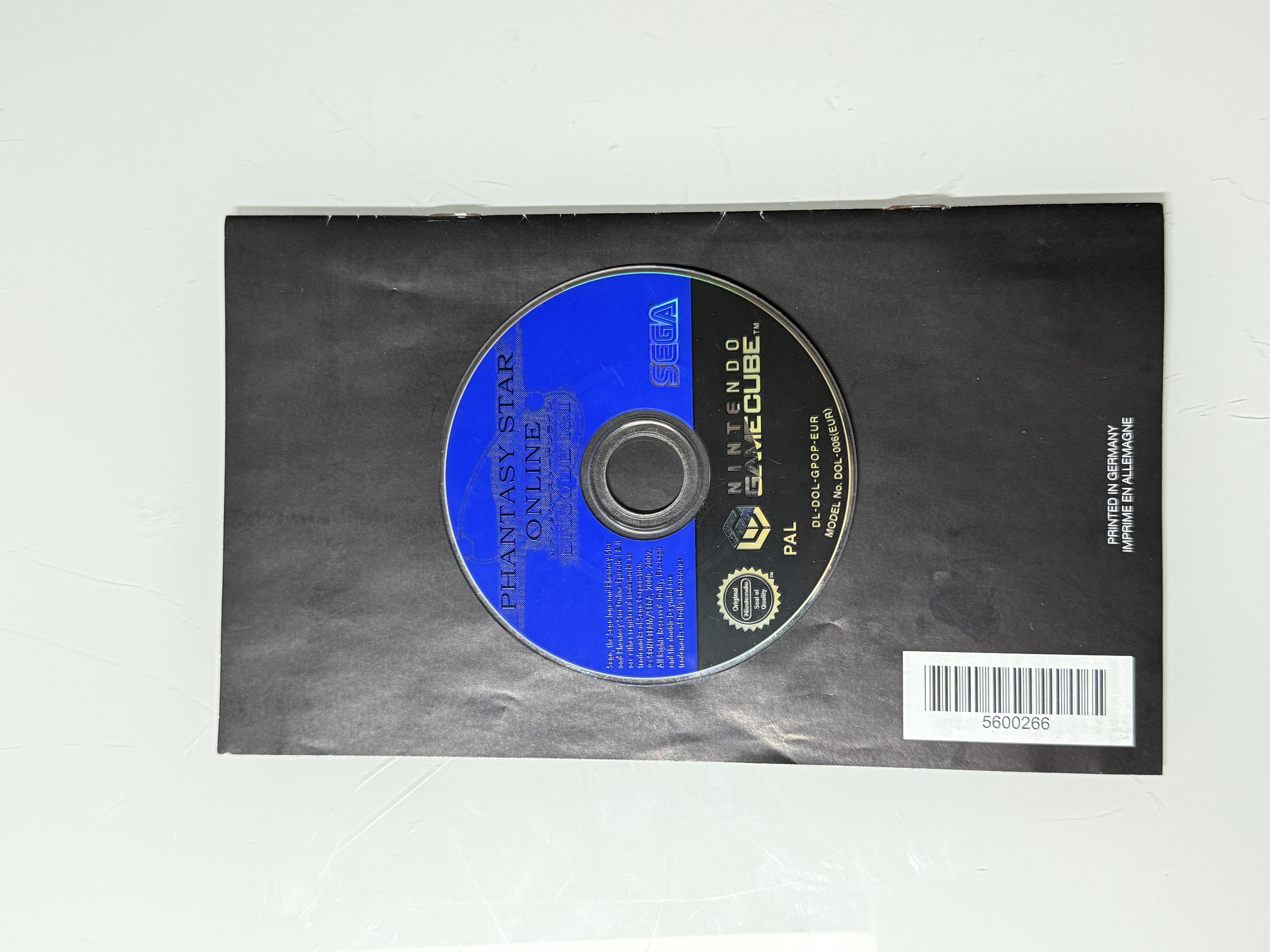 Nintendo Gamecube Spiel Phantasy Star Online Episode 1 & 2