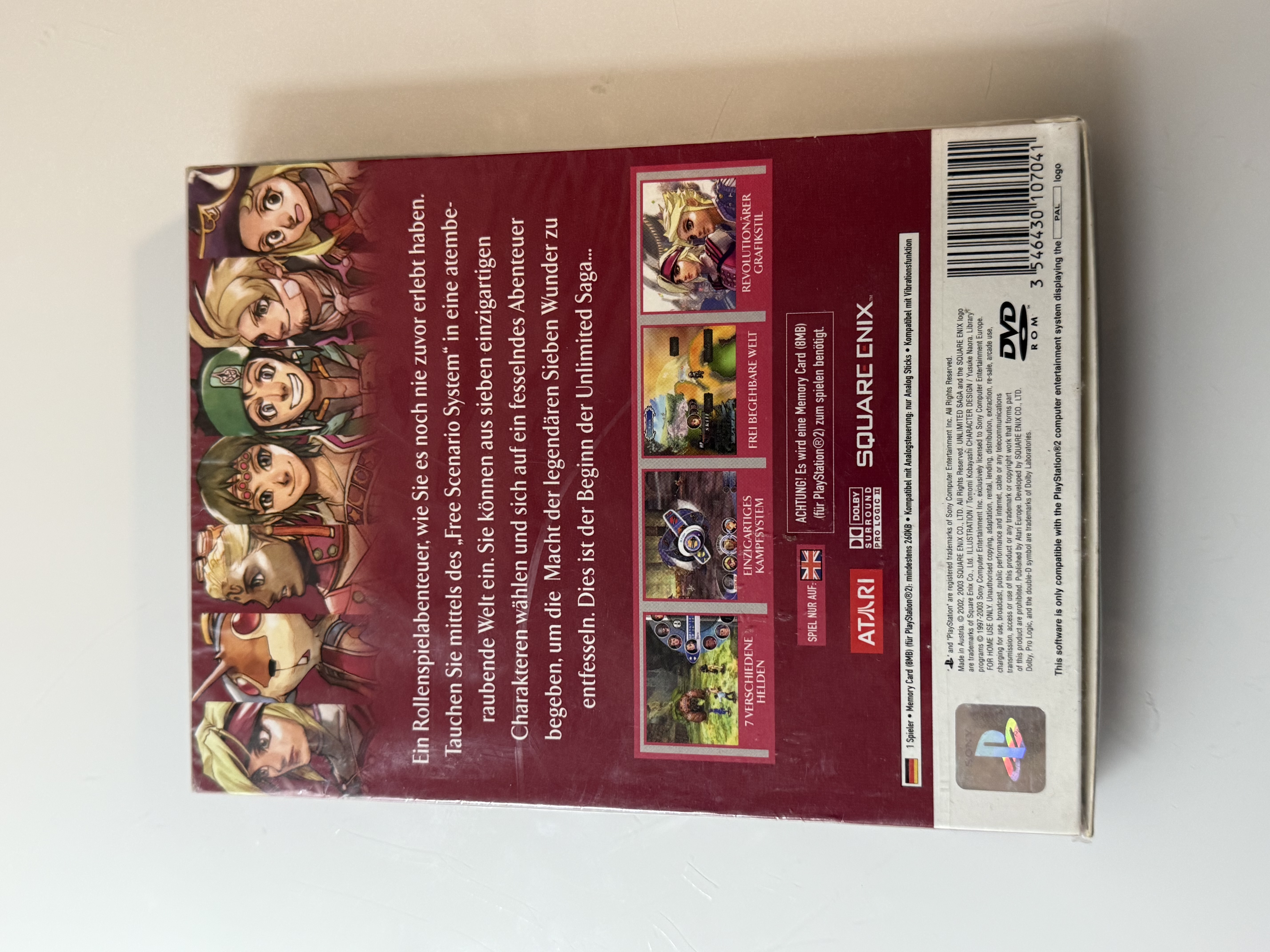 Unlimited Saga Sony Playstation 2 PS2  Sealed Versiegelt NEU NEW