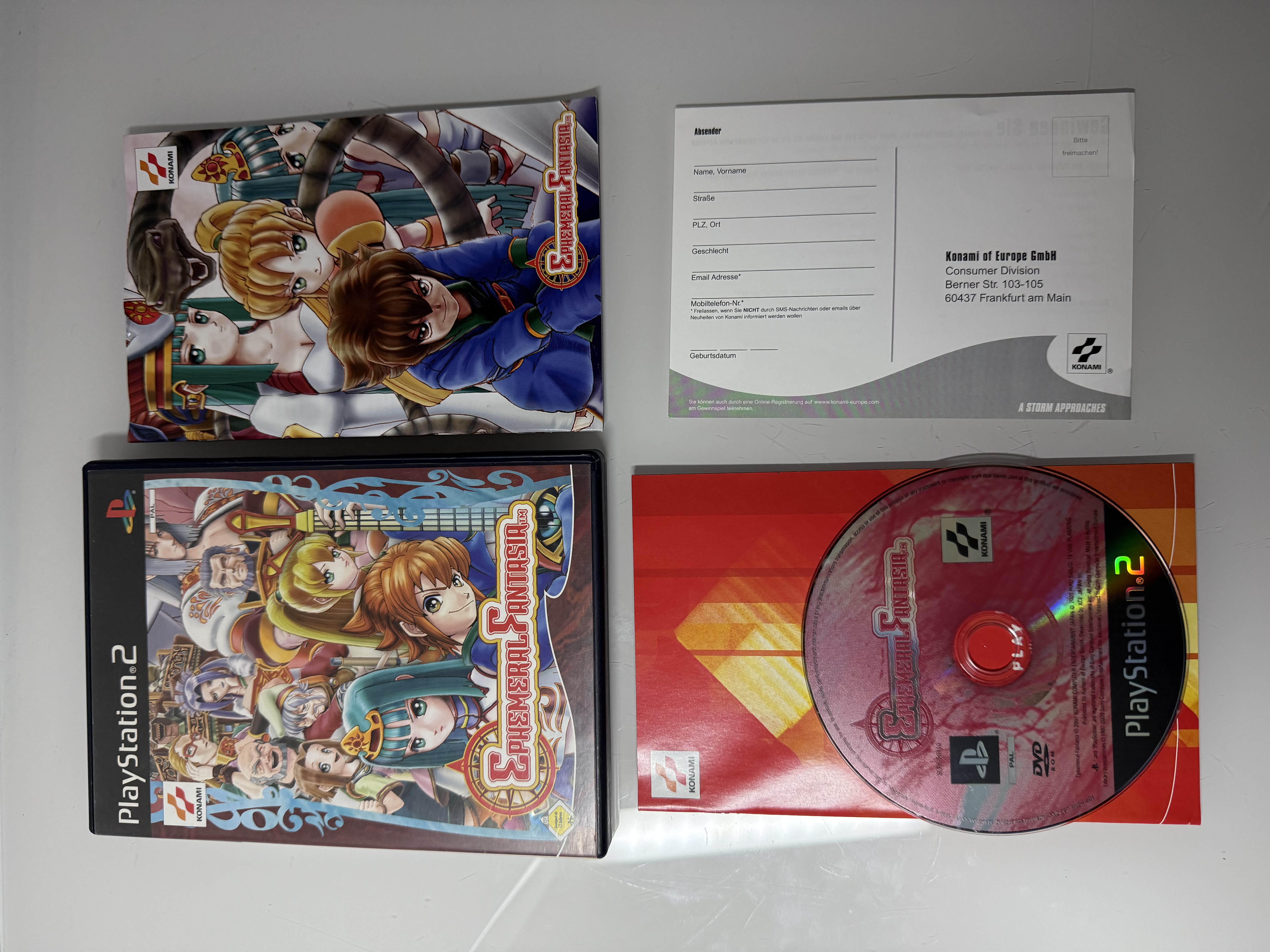 Ephemeral Fantasia Sony PlayStation 2 Mit Anleitung OVP CIB PS2