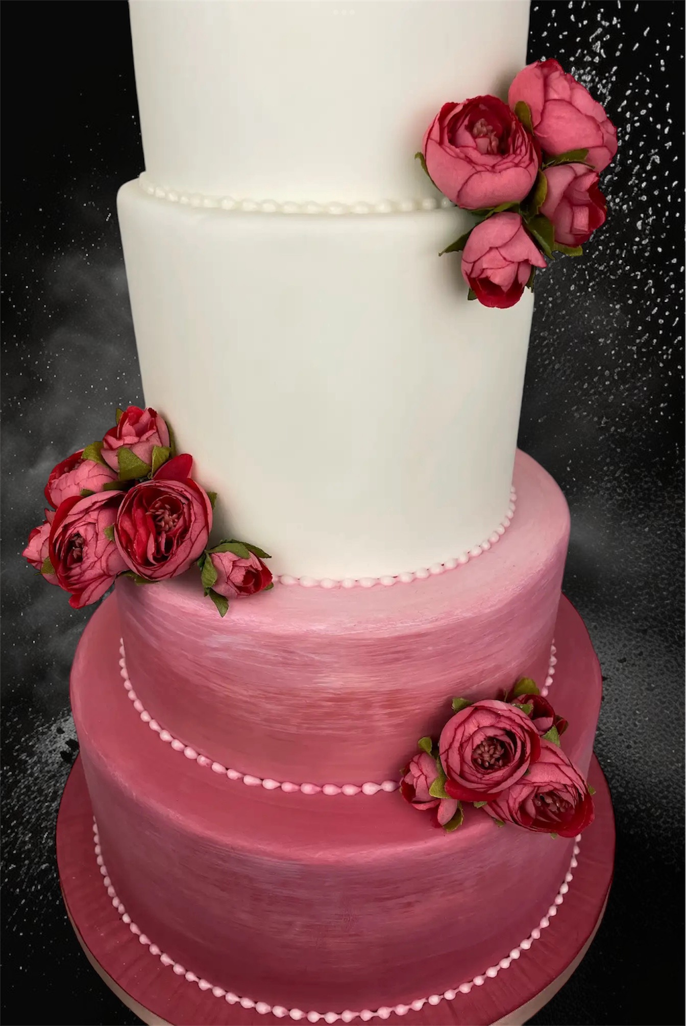 Elegant Three-Tier Cake