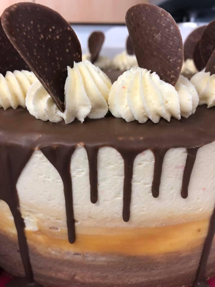 Chocolate Caramel Layer Cake