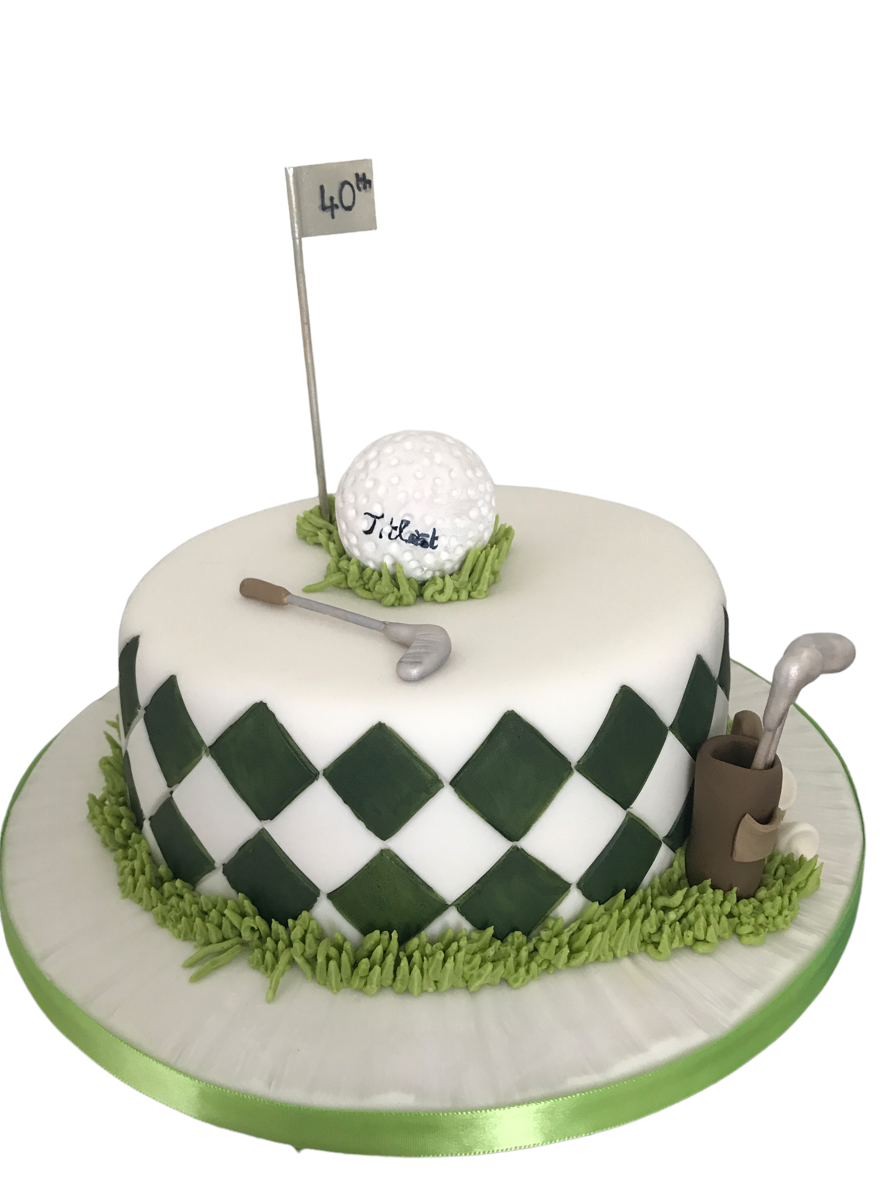 Golf-Themed Celebration Cake