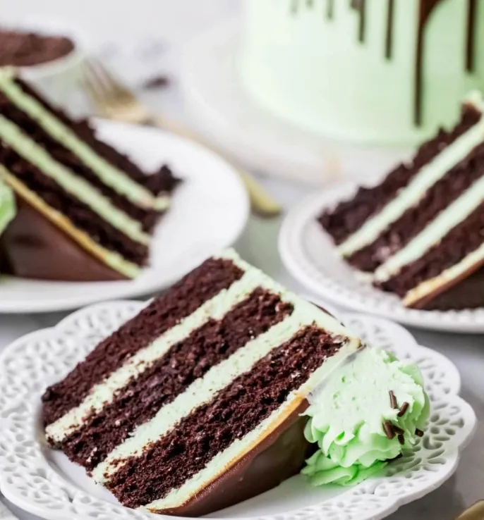 Mint Chocolate Layer Cake