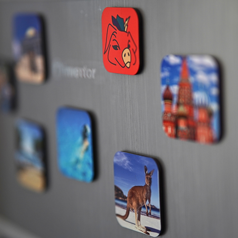 Personalised magnets 6 x 6 cm (6 pcs)