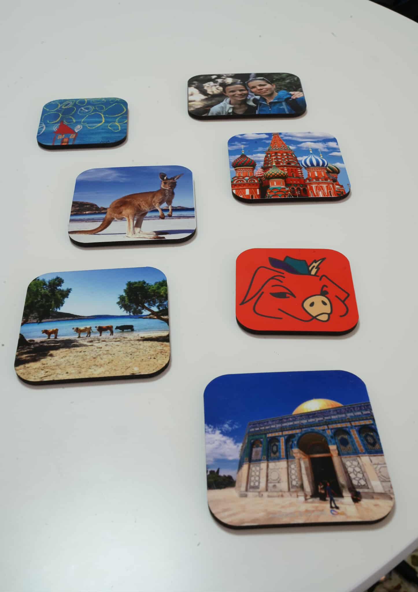 Personalised magnets 5 x 5 cm (6 pcs)