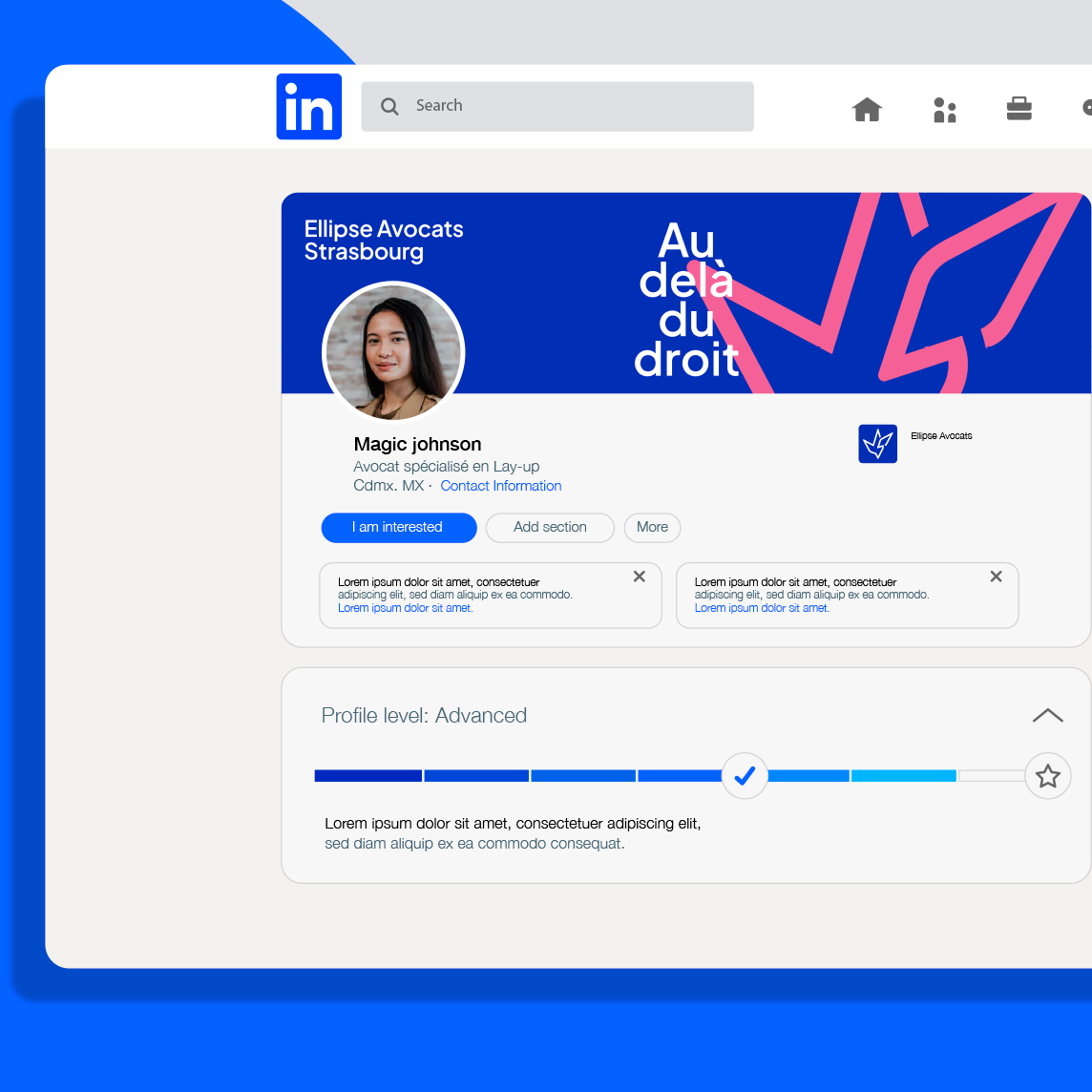Bannière Linkedin — Design #1