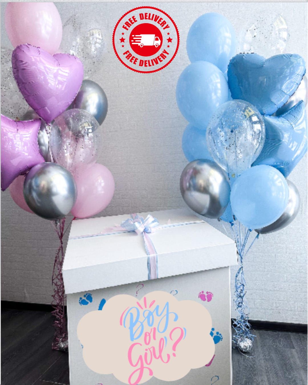 Gender Reveal Balloon Box
