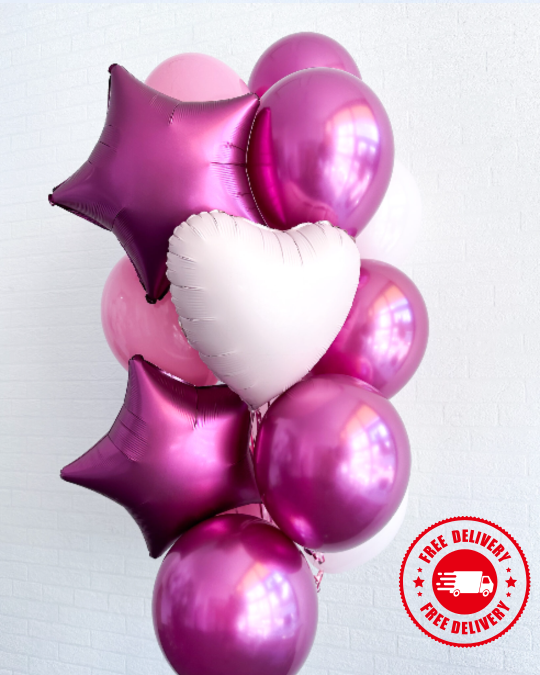 Pink and Purple Balloon Bouquet