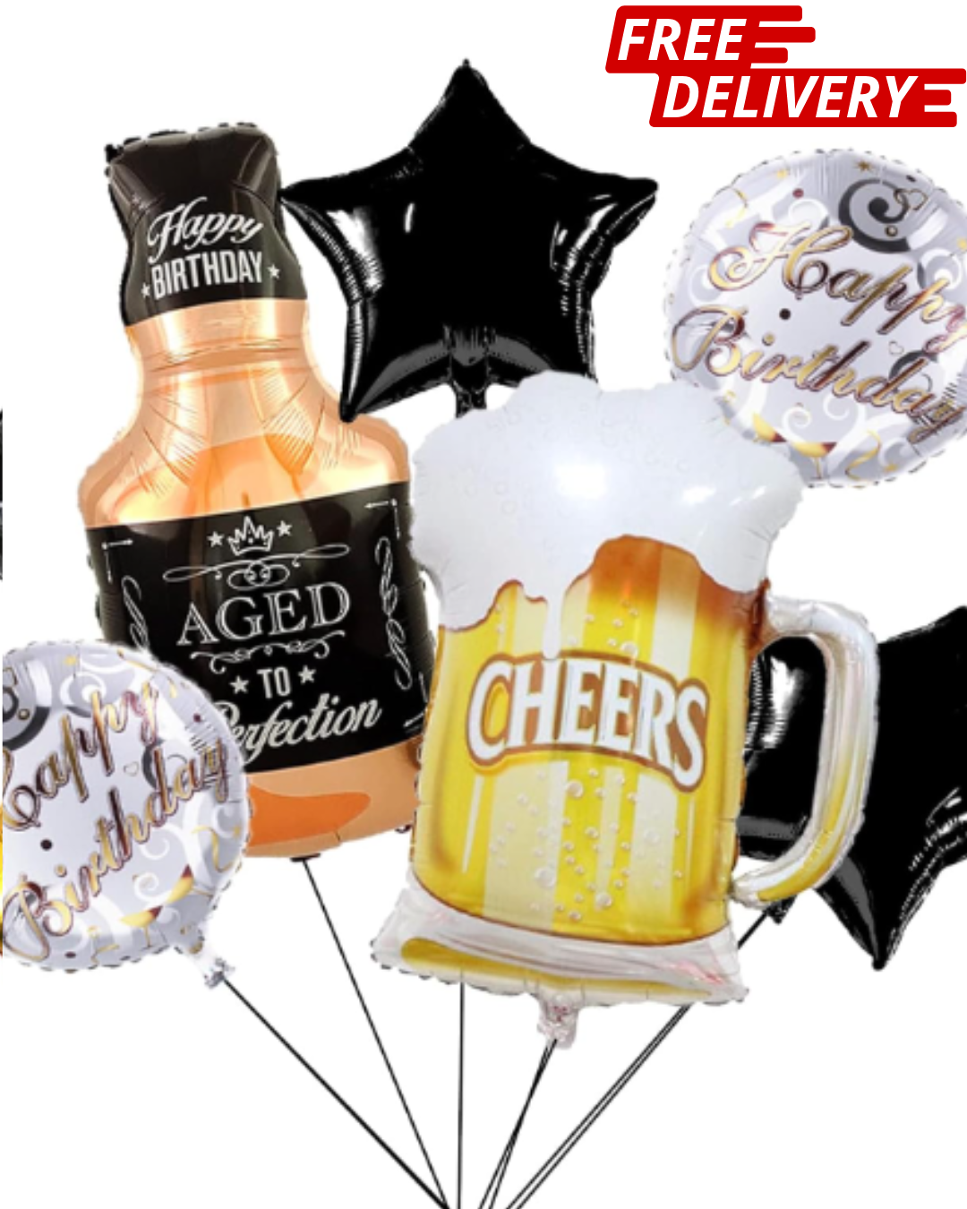 Beer Cup Balloons Set of 6 
