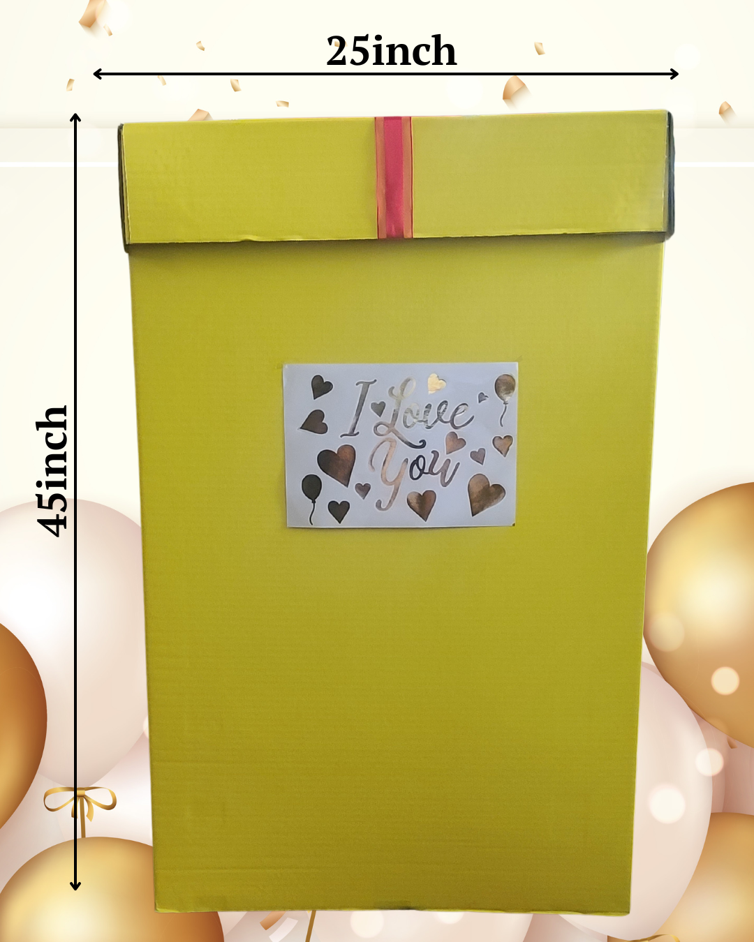 Large Yellow Gift Box