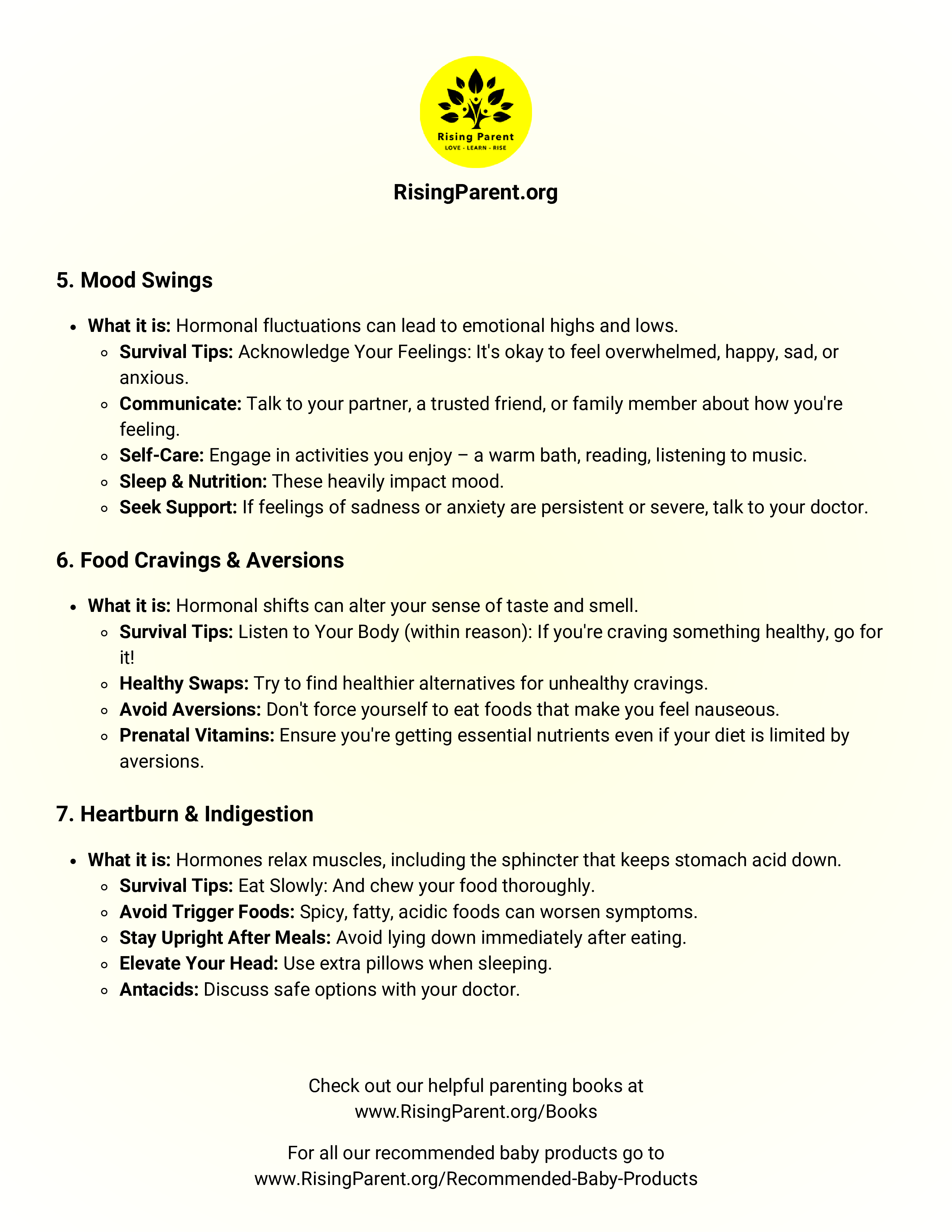 First Trimester Survival Guide & Symptoms Tracker