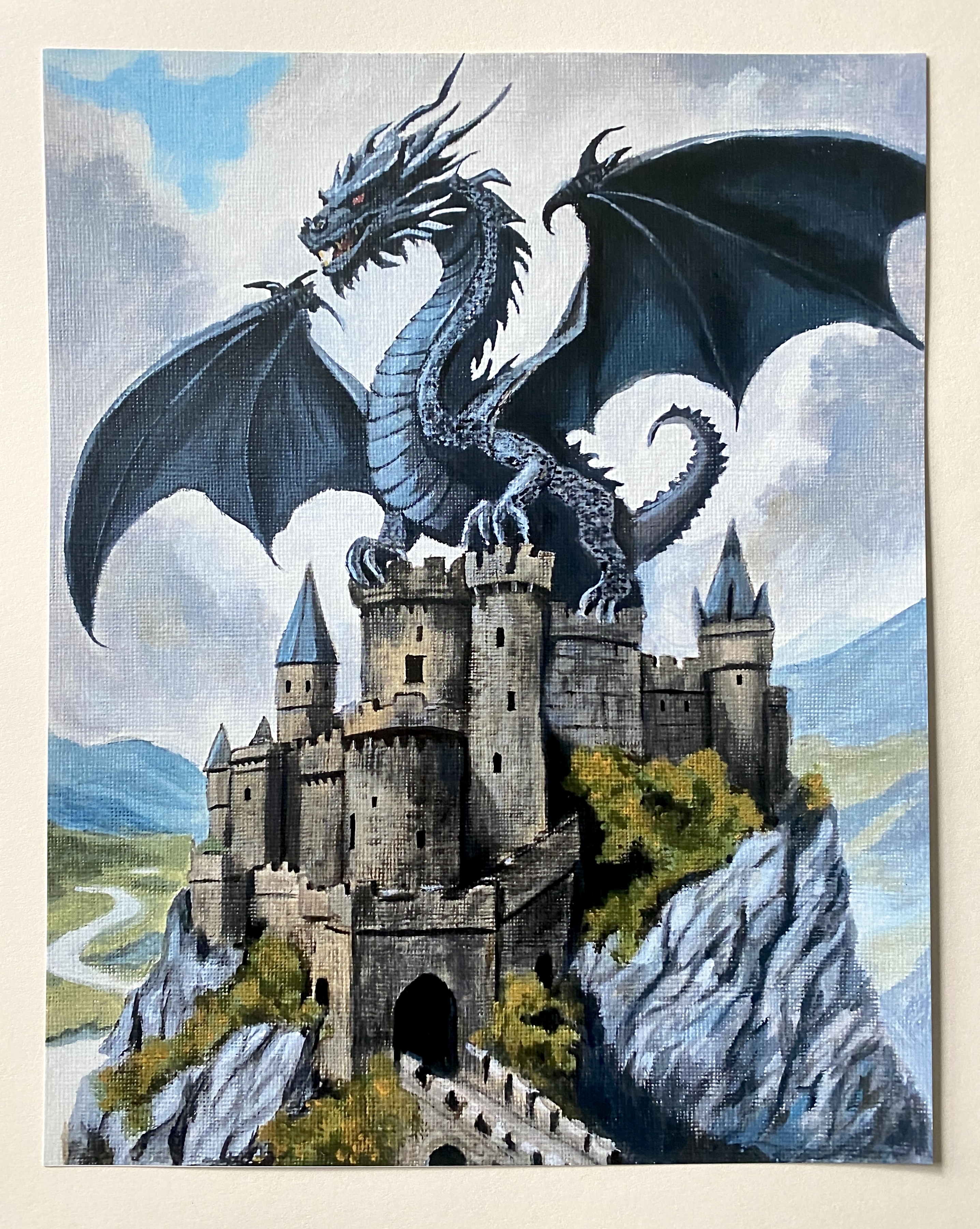Black Dragon - Art Print