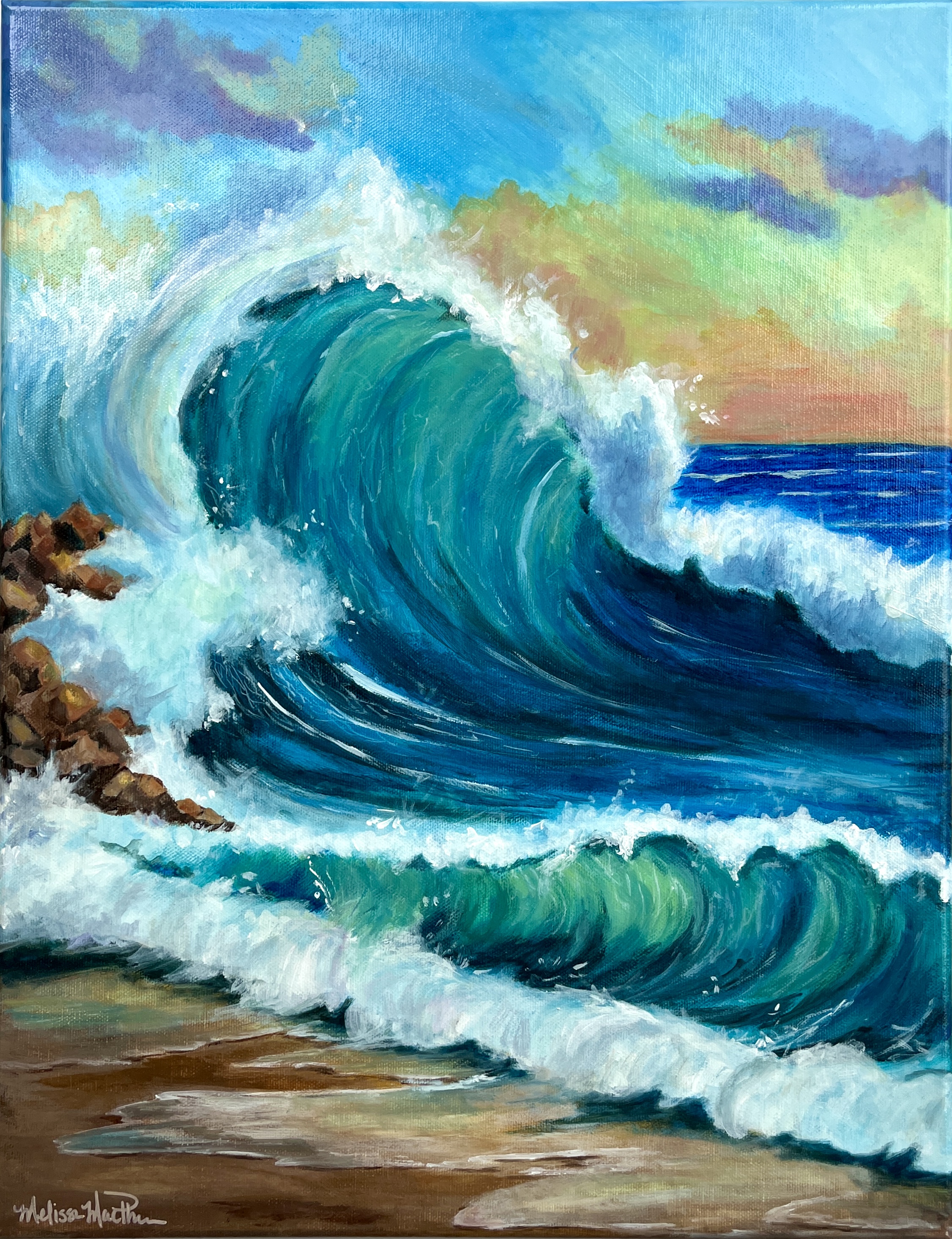 Sunset Splash - Original Painting