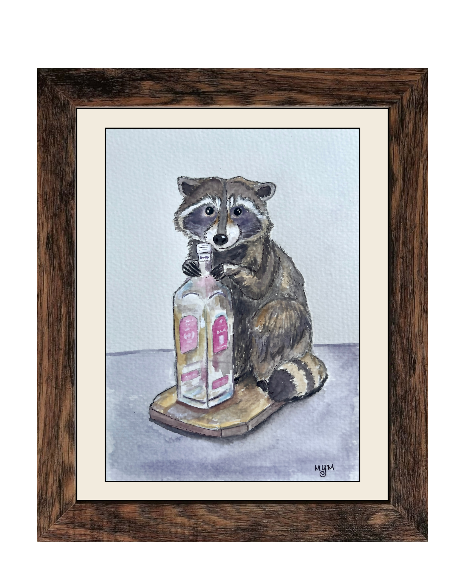 Whiskey Raccoon - Original Painting