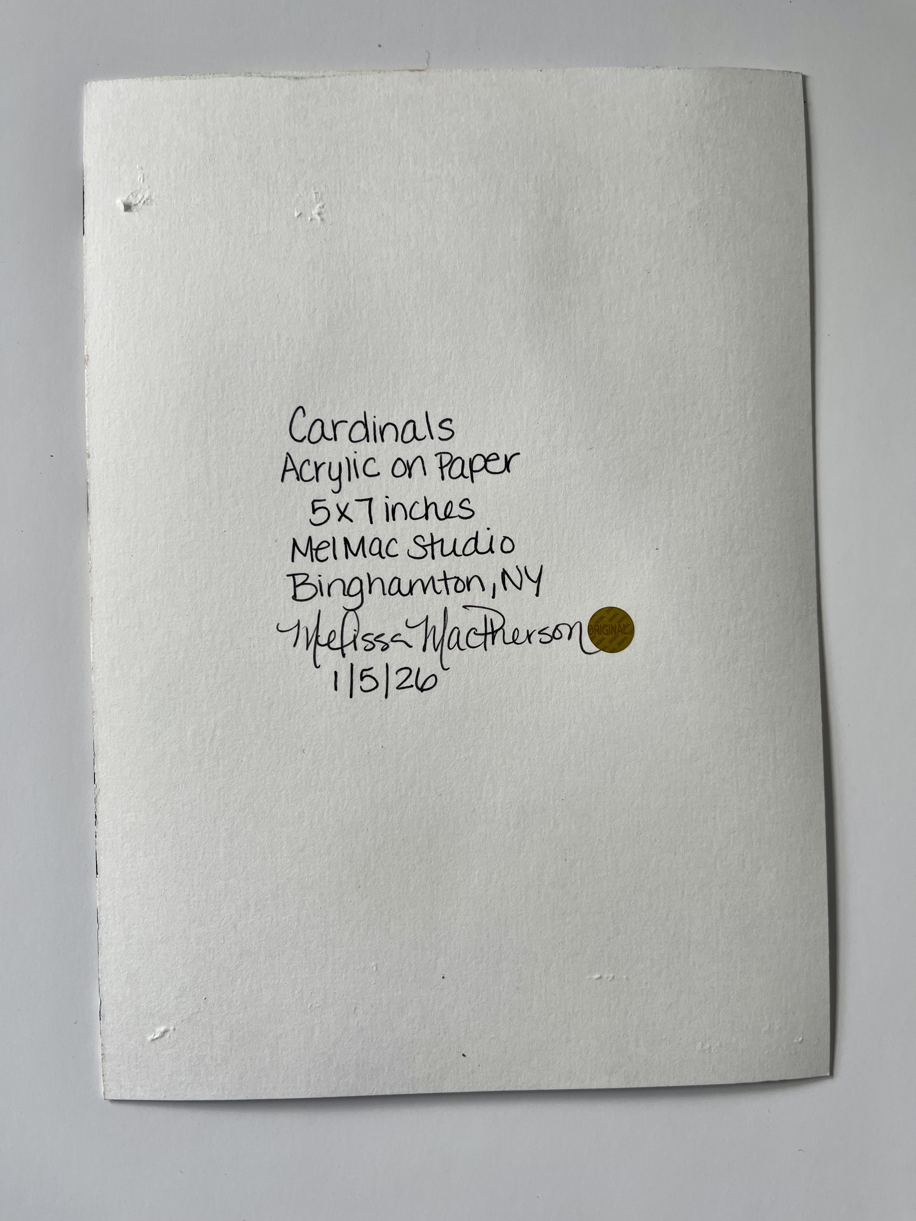 Cardinals - Original Painting