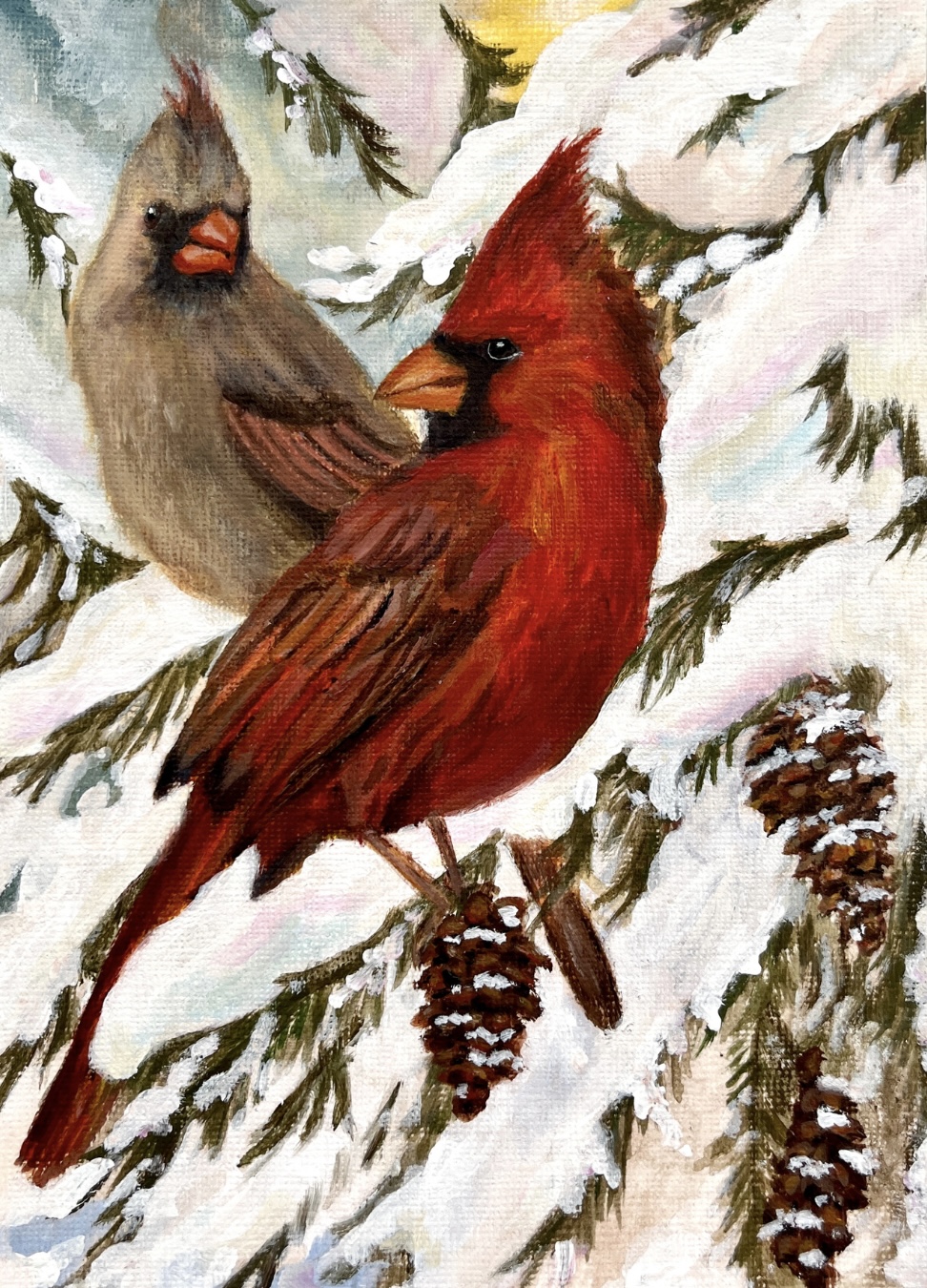Cardinals - Original Painting