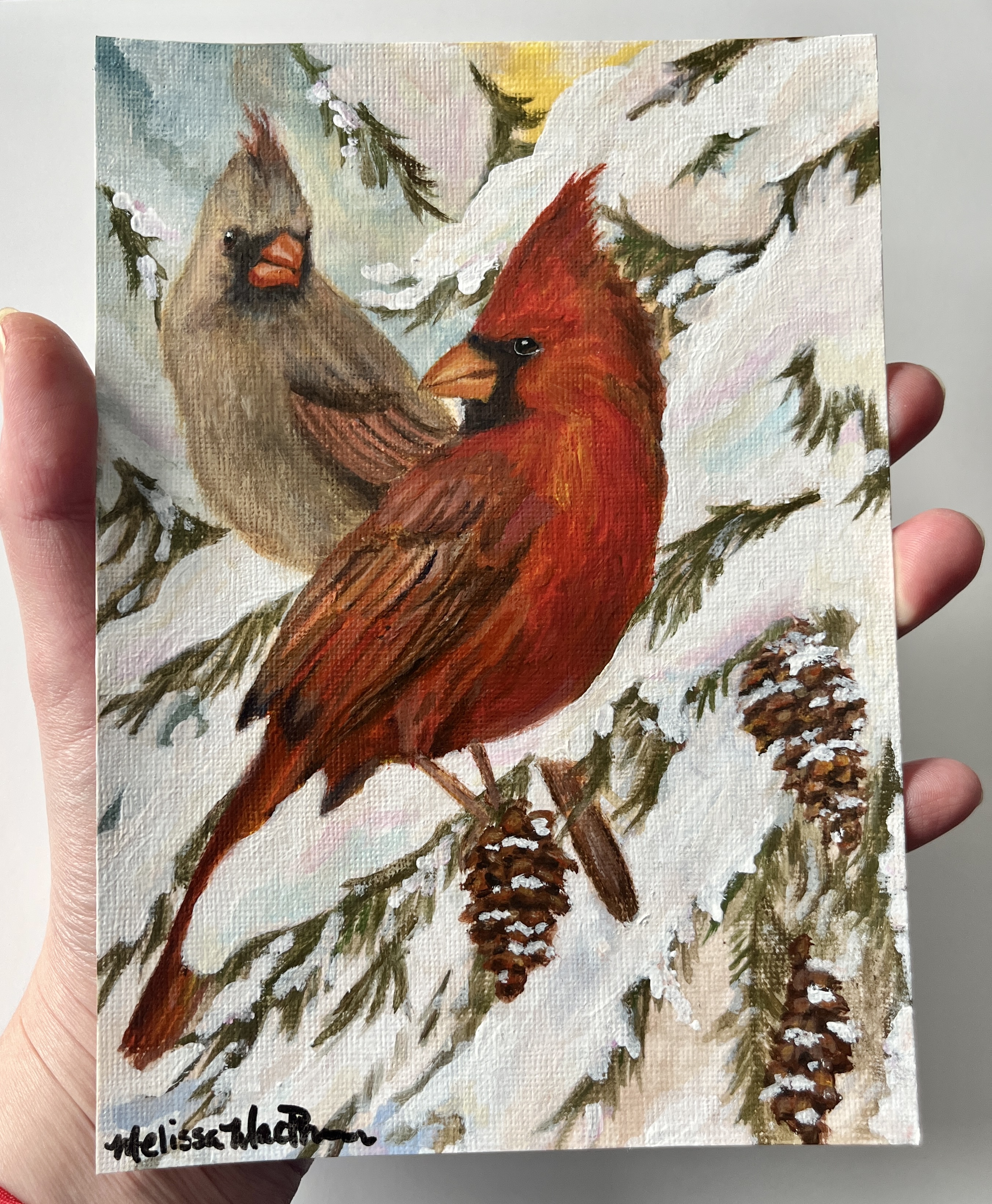 Cardinals - Original Painting